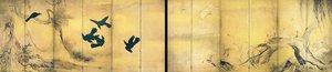 Crows and Herons (Important Cultural Property) by Hasegawa Tohaku